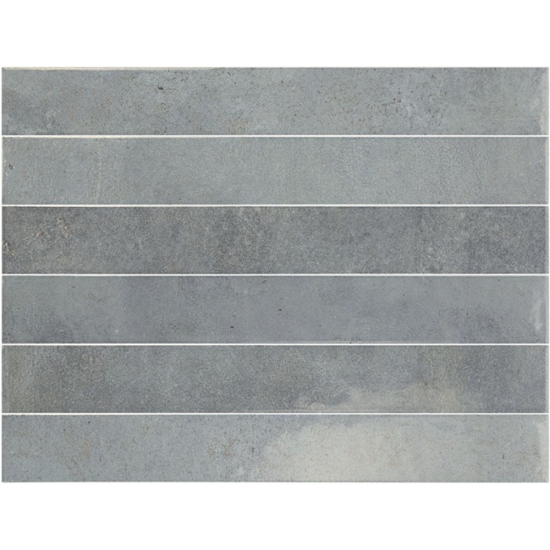 Echantillon - Echantillon carrelage effet zellige 5x40cm ALGARRA MODDY BLUE