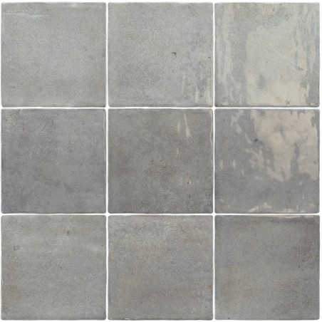 Echantillon - Echantillon carrelage effet zellige 10x10cm ALGARRA MODDY BLUE