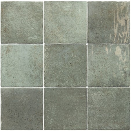Echantillon - Echantillon carrelage effet zellige 10x10cm ALGARRA OAK MOSS