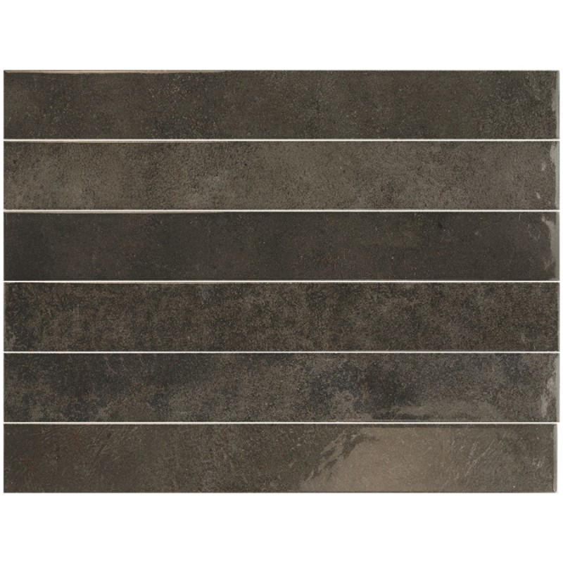 Echantillon - Echantillon carrelage effet zellige 5x40cm ALGARRA SOOT