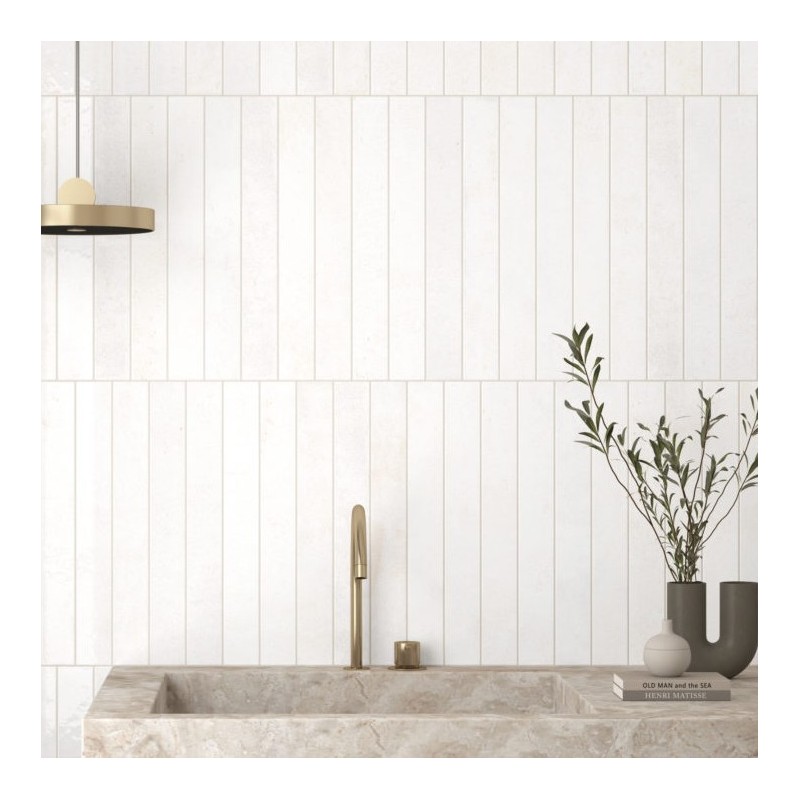 Zellige - carrelage ALGARRA CLEAN 5x40 cm effet zellige