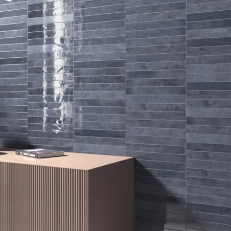 Zellige - carrelage ALGARRA DEEP ROYAL 5x40 cm effet zellige