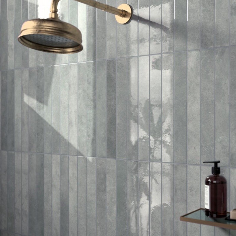 Zellige - carrelage ALGARRA MODDY BLUE 5x40 cm effet zellige