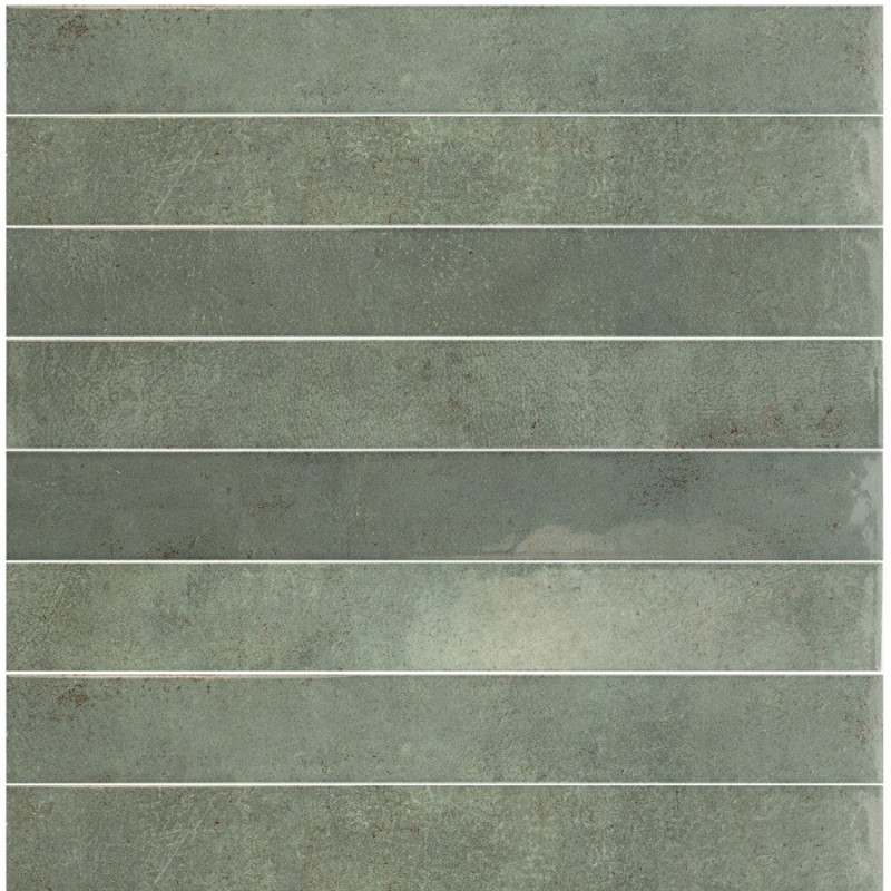 Zellige - carrelage ALGARRA OAK MOSS 5x40 cm effet zellige