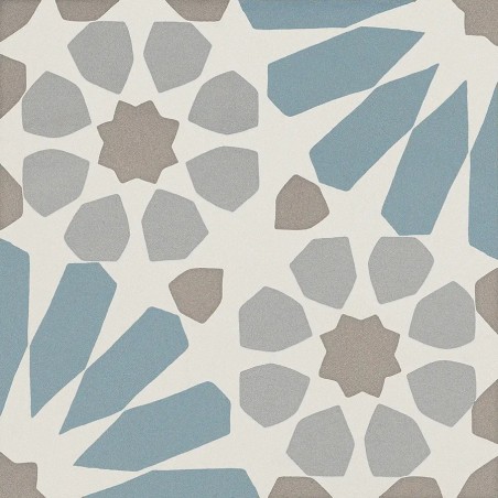 Carreaux ciment - carrelage imitation ciment 20x20 cm ETNIC B light blue