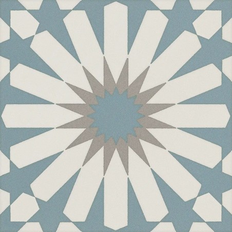 Carreaux ciment - carrelage imitation ciment 20x20 cm ETNIC A light blue