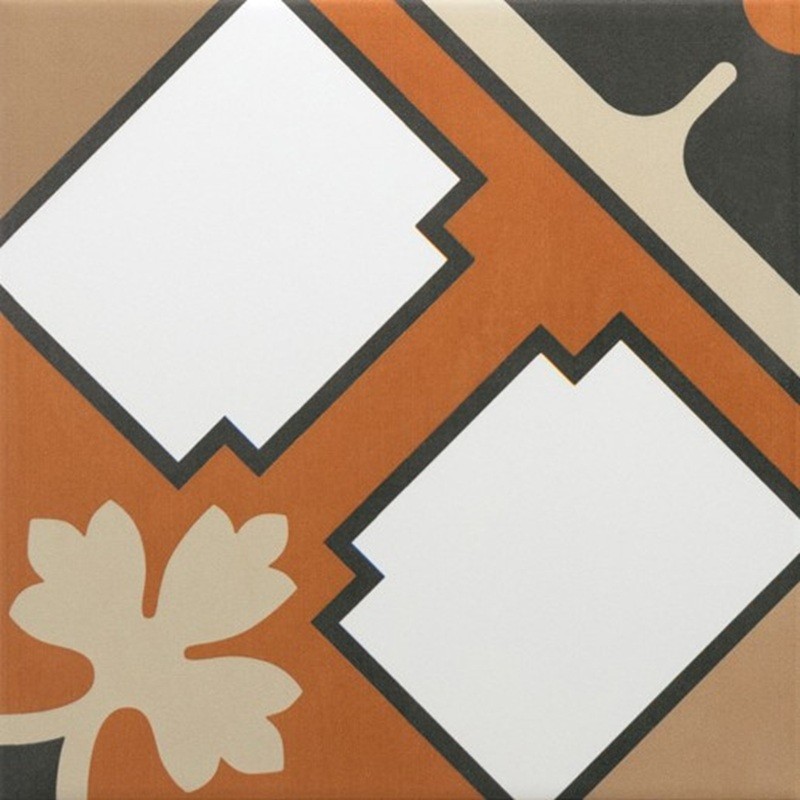 Carreaux ciment - Carrelage TURIN 20X20cm effet carreaux ciment