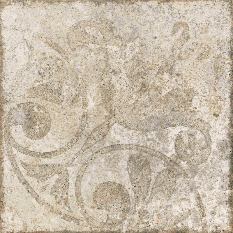 Carreaux ciment - Carrelage effet carreaux ciment vieilli LOIRE MIX 33,3 x 33,3 cm