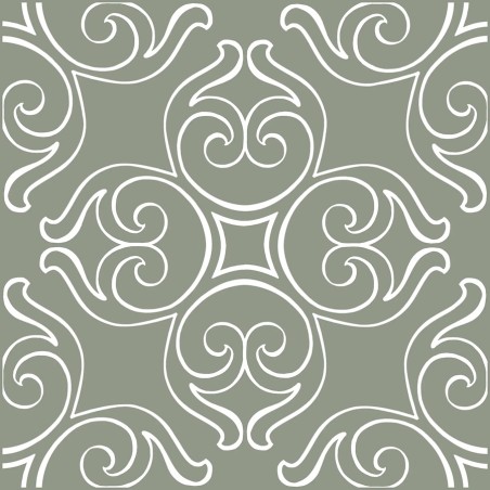 Carreaux ciment - carrelage effet carreaux ciment 20 x 20 cm MIX GREEN