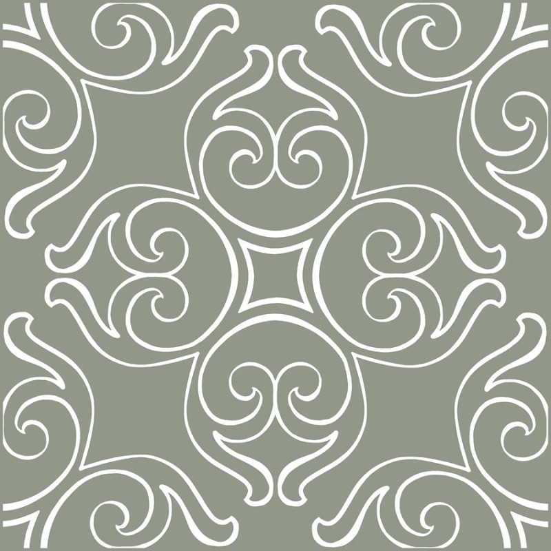 Carreaux ciment - carrelage effet carreaux ciment 20 x 20 cm MIX GREEN