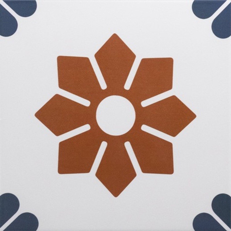 Carreaux ciment - Carrelage FIORE 20X20cm effet carreaux ciment