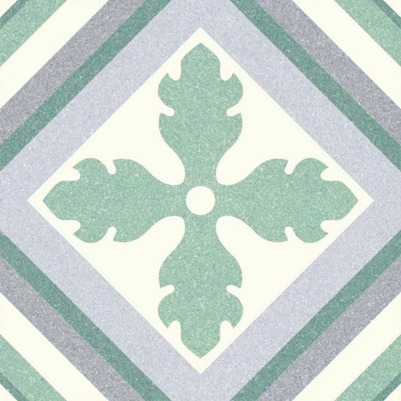 Carreaux ciment - carrelage effet carreaux ciment 25x25 cm ST.TROPEZ GREEN