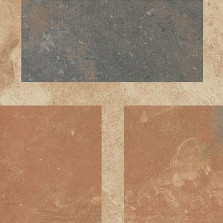 Terre cuite - Carrelage déco CLAUDIA 11.5x11.5 cm effet terre cuite