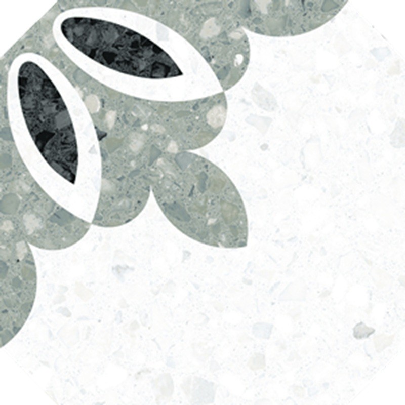 Terrazzo - carrelage imitation terrazzo 20x20 cm MILANO VERDE