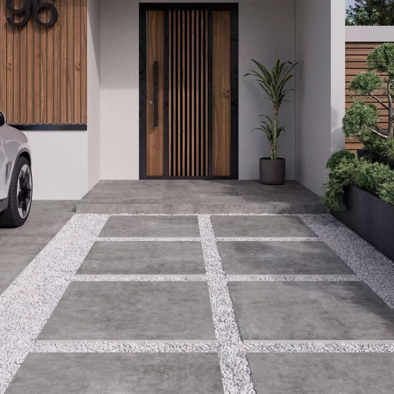 Dalle sur plots terrasse - dalle sur plot CONCRETE MARENGO 100x100x2 cm antidérapant R11