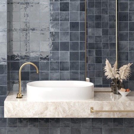 Zellige - carrelage ALGARRA DEEP ROYAL 10x10 cm effet zellige