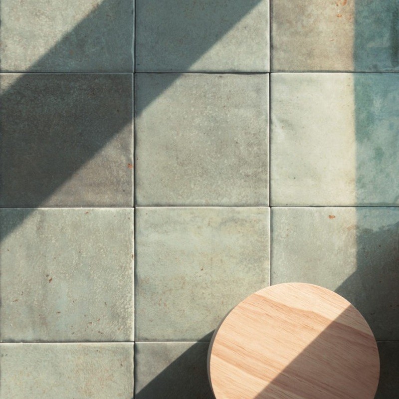 Zellige - carrelage ALGARRA GREEN FIELD 10x10 cm effet zellige