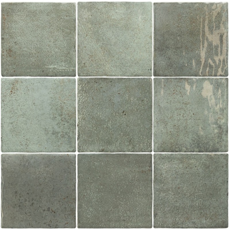 Zellige - carrelage ALGARRA OAK MOSS 10x10 cm effet zellige