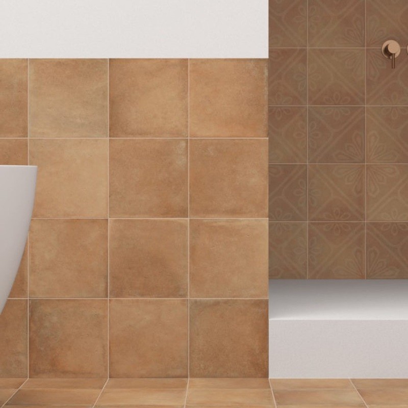 Terre cuite - Carrelage MIRA COTTO 20x20 cm effet terre cuite