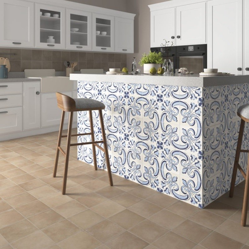 Terre cuite - Carrelage MIRA TAUPE 20x20 cm effet terre cuite