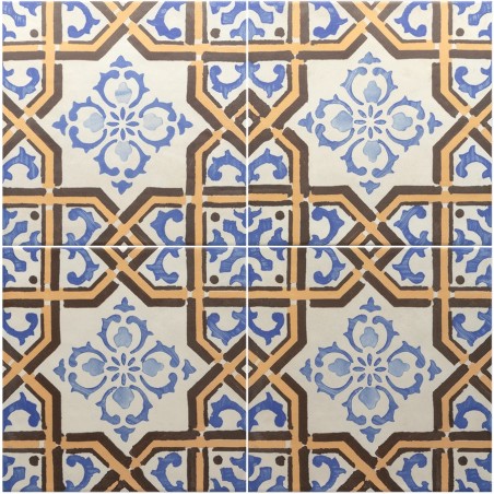 Carreaux ciment - Carrelage MIRA MAESTRAT 20x20 cm effet carreaux ciment vieilli