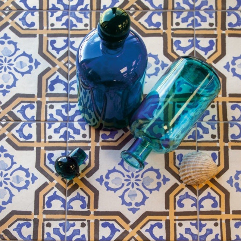 Carreaux ciment - Carrelage MIRA MAESTRAT 20x20 cm effet carreaux ciment vieilli