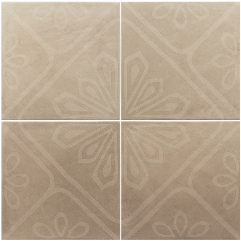 Terre cuite - Carrelage MIRA DECOR TAUPE 20x20 cm effet terre cuite