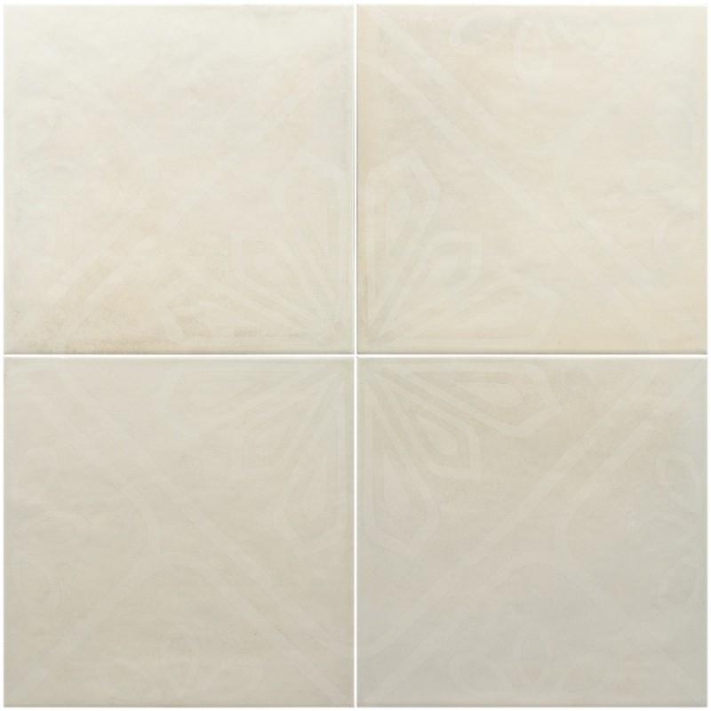 Terre cuite - Carrelage MIRA DECOR BLANCO 20x20 cm effet terre cuite