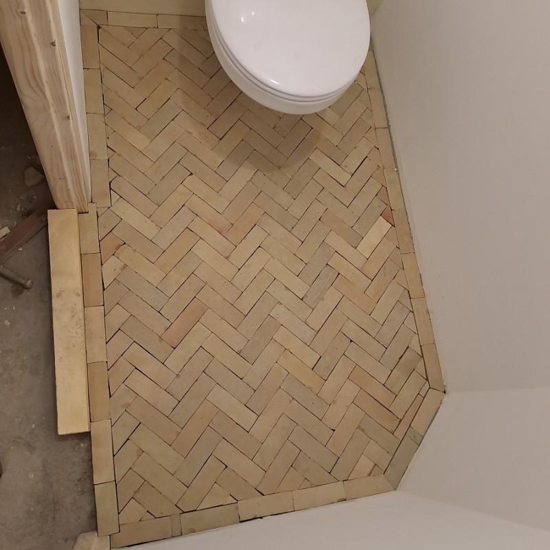 Zellige - Véritable BEJMAT artisanal marocain 4.5 x 14.5 cm NATUREL