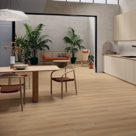 Lame PVC clipsable - Lame PVC clipsable ALBEOS OAK effet bois  23,2x123,5 cm