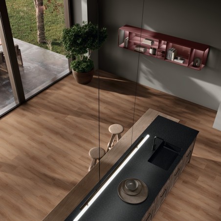 Lame PVC clipsable - Lame PVC clipsable ALBEOS ROBLE effet bois  23,2x123,5 cm