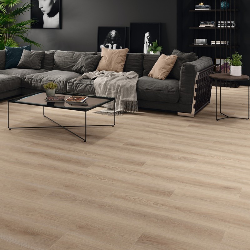 Lame PVC clipsable - Lame PVC clipsable ALBEOS NATURAL effet bois  23,2x123,5 cm