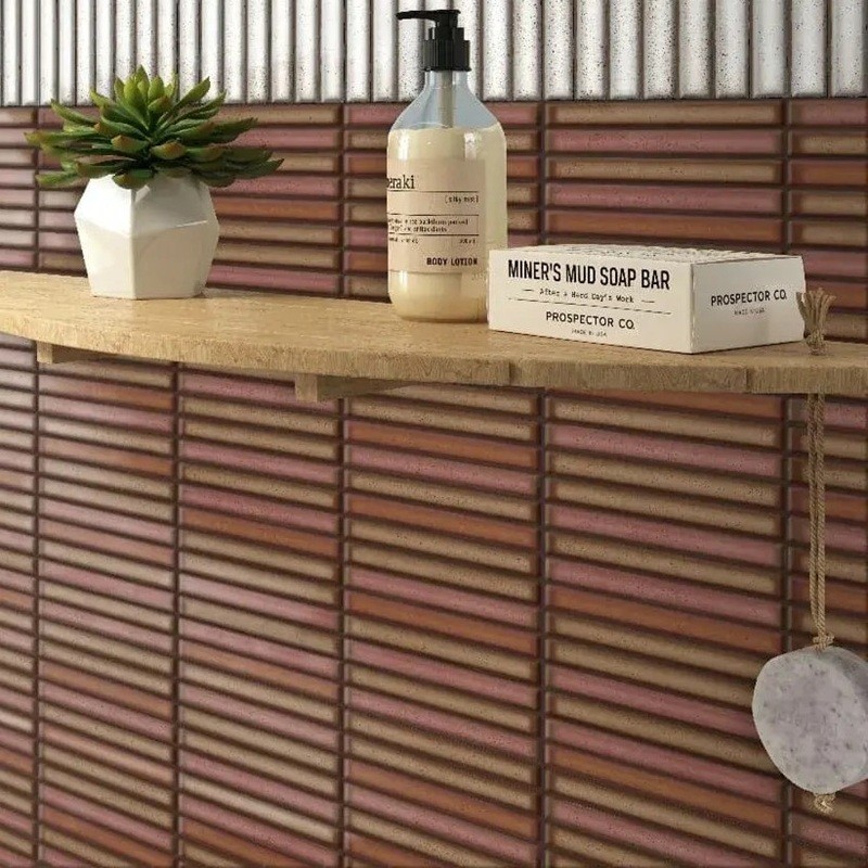 Zellige - carrelage KARATSU RUST RED 11,5x23,1 cm effet zellige