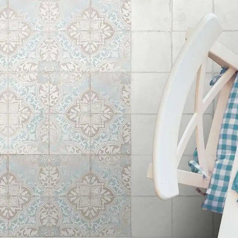 Carreaux ciment - carrelage BARCELONA MONTJUIC 15x15cm imitation carreaux ciment vieilli