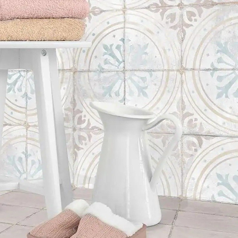 Carreaux ciment - carrelage BARCELONA RAVAL 15x15cm imitation carreaux ciment vieilli