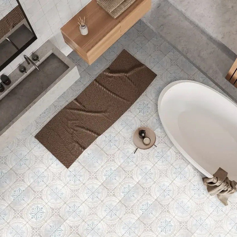 Carreaux ciment - carrelage BARCELONA RAVAL 15x15cm imitation carreaux ciment vieilli