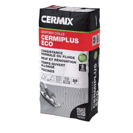 Étanchéité, colle et joint - Mortier colle Cermiplus ECO spécial piscine C2ET