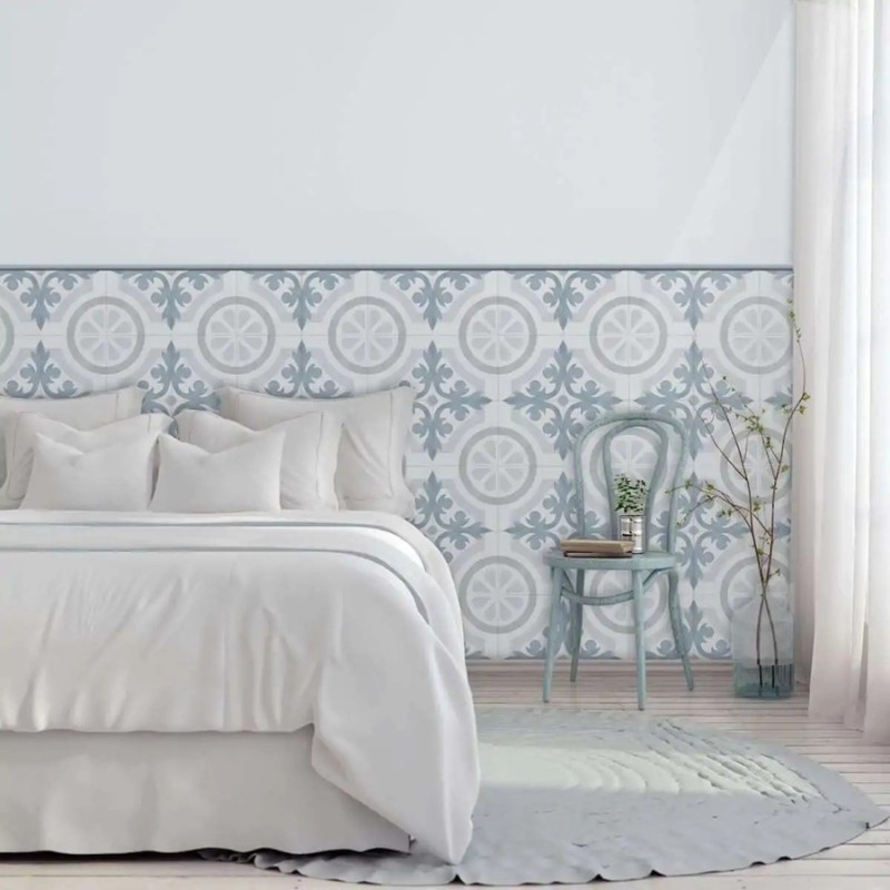 Carreaux ciment - carrelage FRAME GLOUCESTER 15x15cm imitation carreaux ciment vieilli