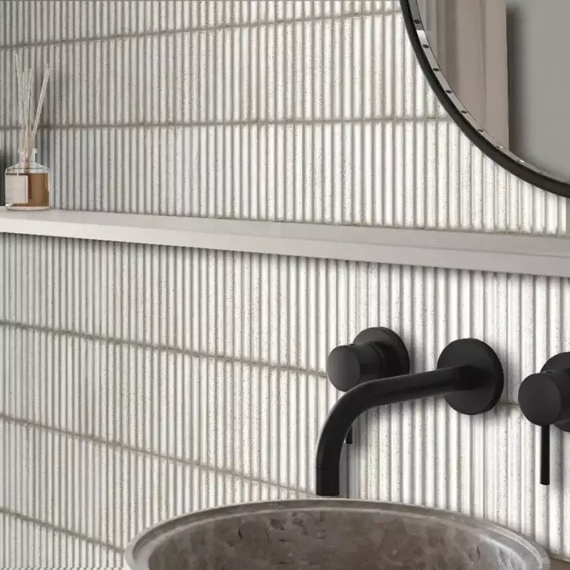 Déstockage - Lot de 16 M² de carrelage KARATSU CHALKY 11,5x23,1 cm effet zellige