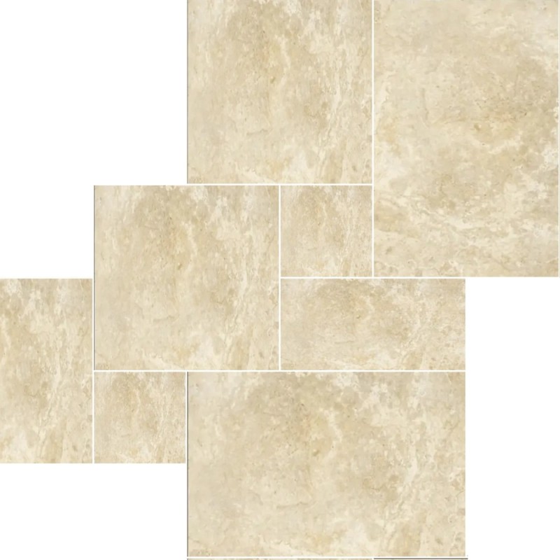 Effet pierre - Carrelage Opus Romain - Effet Pierre Travertin - ROMA AVENTINO R11