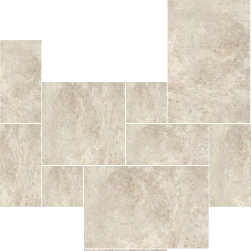 Carrelage travertin - Effet pierre - Carrelage Opus Romain - Effet Pierre Travertin - ROMA CELIO