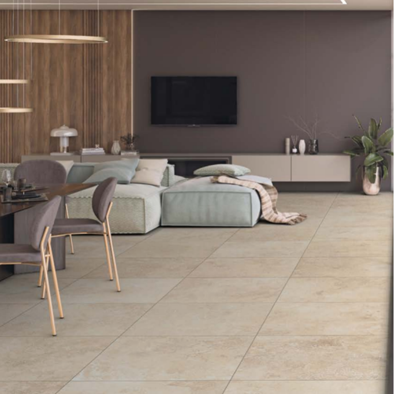 Carrelage travertin - Effet pierre - Carrelage rectangulaire imitation travertin 60x90 intérieur - TRAVERTINO CLASSIC