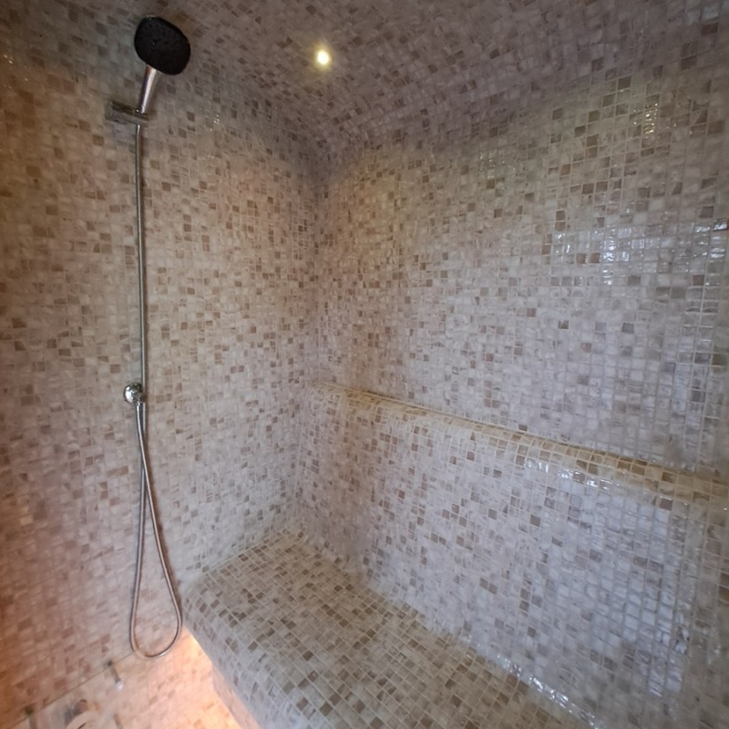 Mosaïque effet pierre - Emaux de Verre Onix Kara Beige