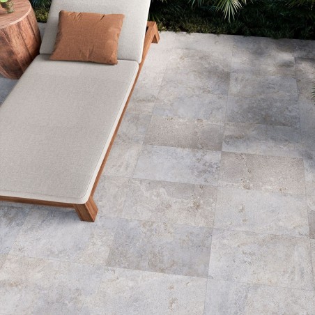 Extérieur - Carrelage Caribbean White 29,5x60 R11 - style carribéen