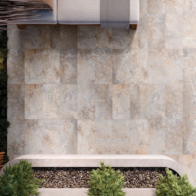 Extérieur - Carrelage Caribbean Sand 29,5x60 R11 - style carribéen