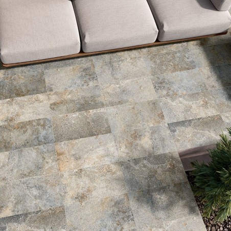 Extérieur - Carrelage Caribbean Moss 29,5x60 R11 - style carribéen