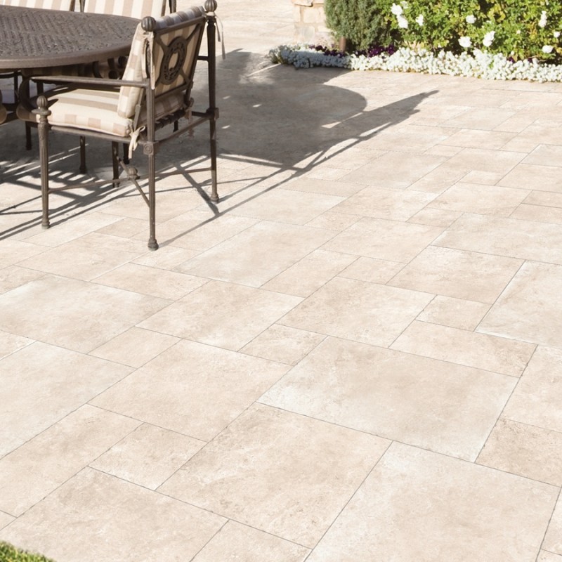 Effet pierre - Carrelage Opus Romain Deep Stone Corda  - Effet Travertin antidérapant R11