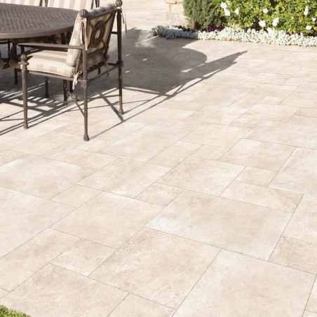 Effet pierre - Carrelage Opus Romain Deep Stone Corda  - Effet Travertin antidérapant R11