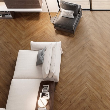 Extérieur - Carrelage IRATI HONEY 20x120 cm Effet Bois antidérapant R11