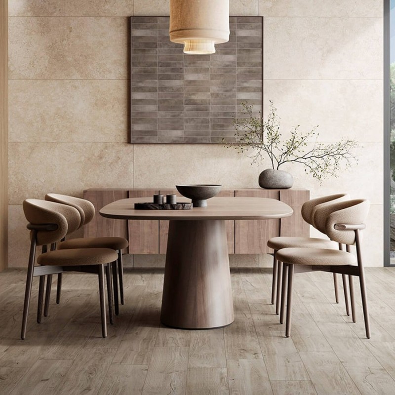 Extérieur - Carrelage IRATI TAUPE 20x120 cm Effet Bois antidérapant R11